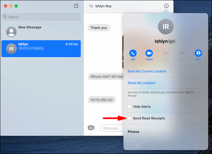 turn off sounds for imessage on mac sierra